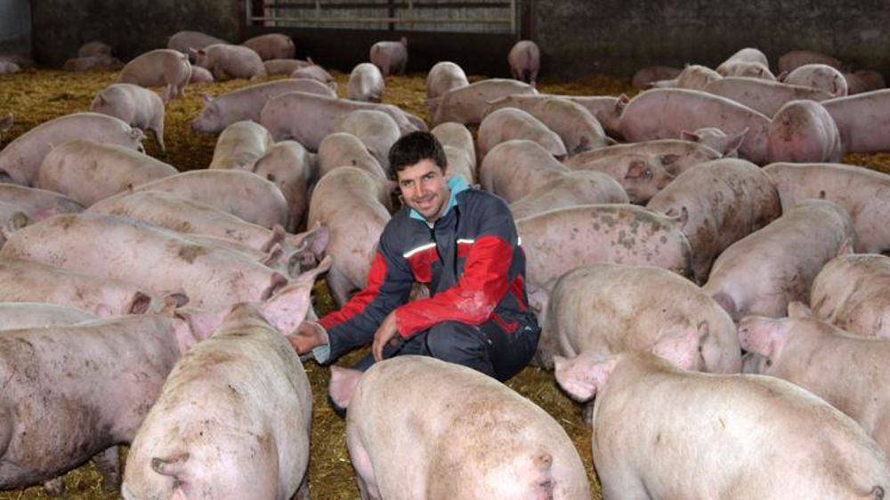 Naisseur-engraisseur de porcs sur paille, avec son épouse Alexia, Yoann Bonnefous a réalisé de gros investissements pour approvisionner une filière prometteuse. © Florence Jacquemoud